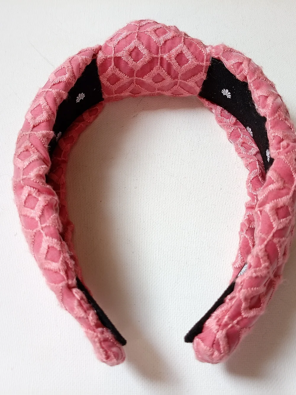 Lele Sadoughi Coral Quilted  Padded Headband